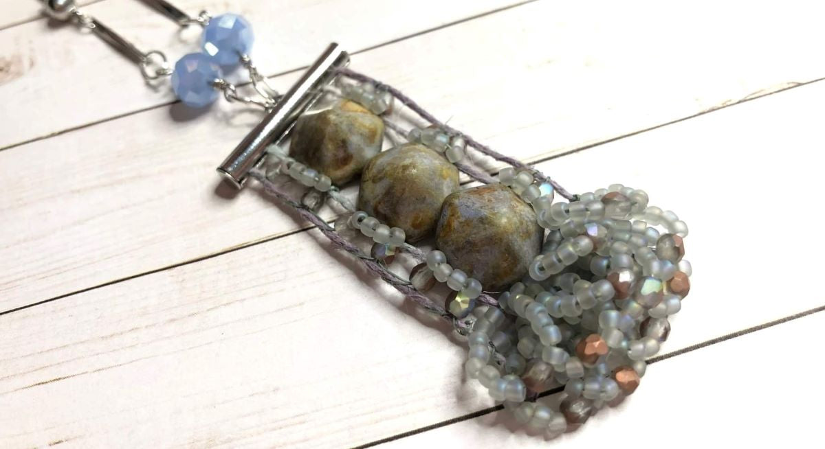 Hexagon & Loops Late Fall Necklace