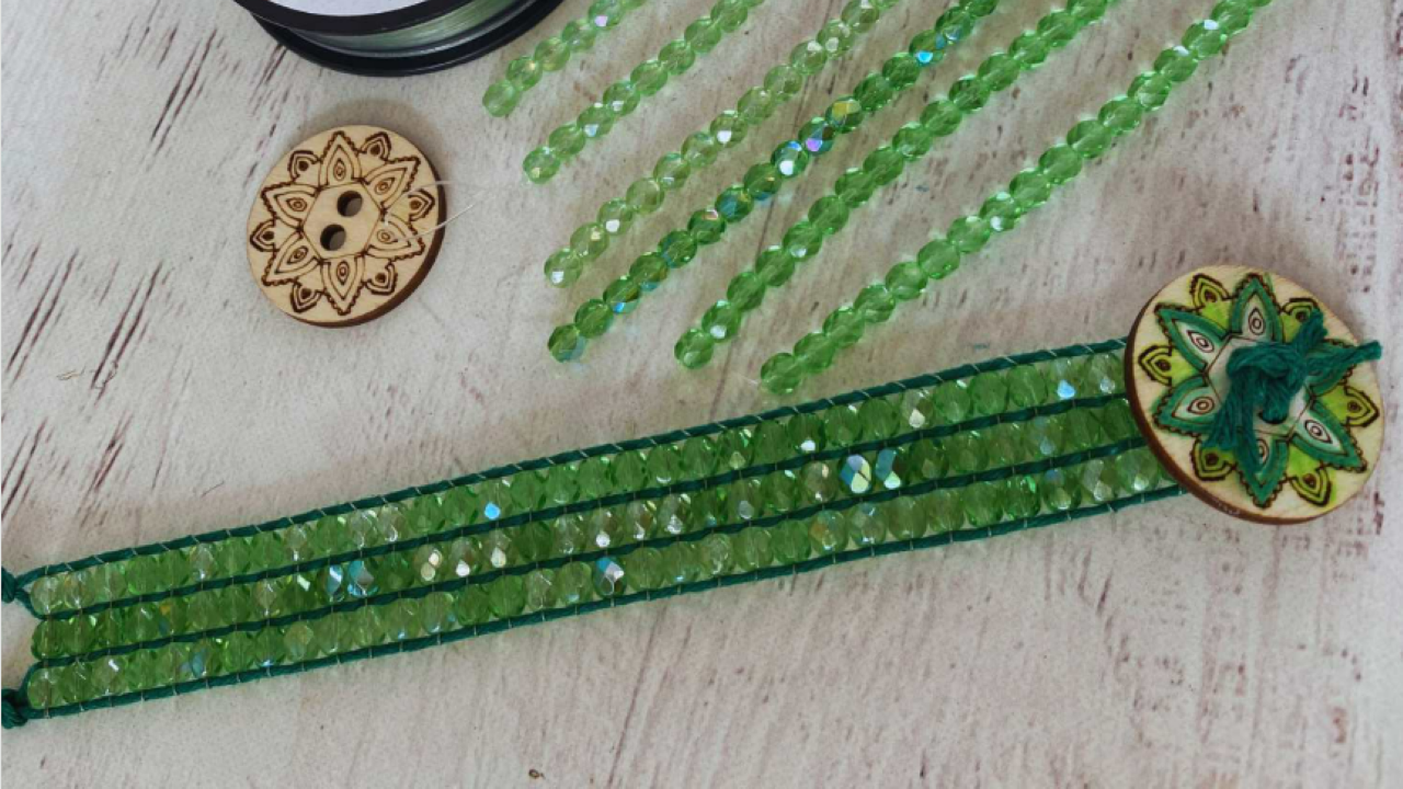 DIY Beaded Bracelet with Jewel Loom | Step by Step Tutorial