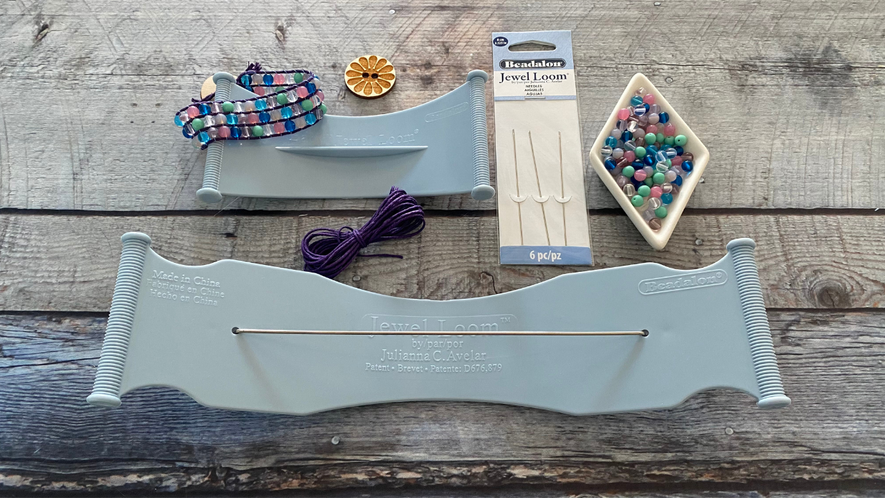 How to bead using the Deluxe Jewel Loom Bead Loom Kit by Julianna C Avelar Part 1