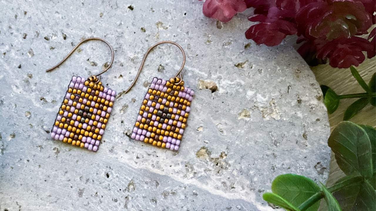 How To Make Colorful Beaded Earrings At Home!