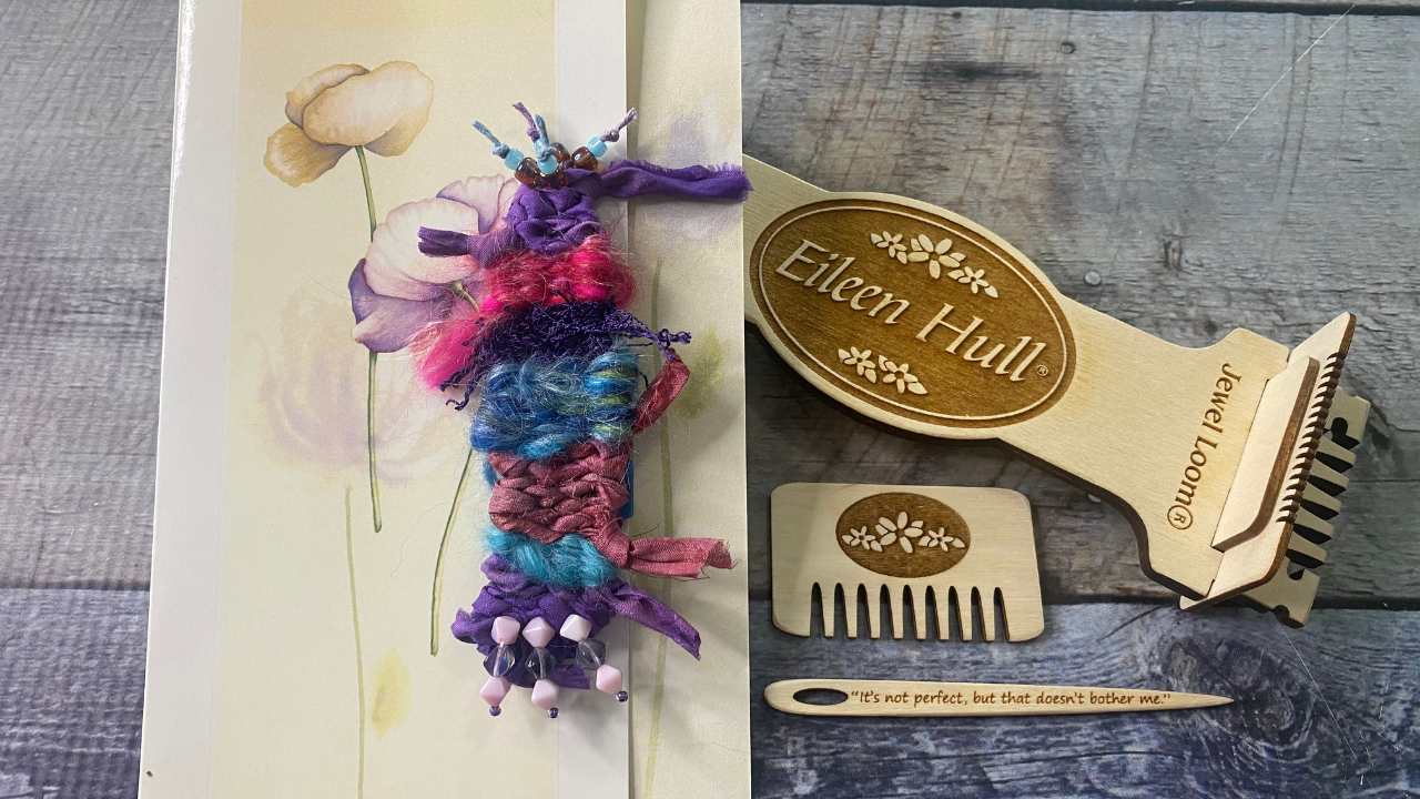 Make a Personalized Woven Bookmark using the Eileen Hull Bead Loom