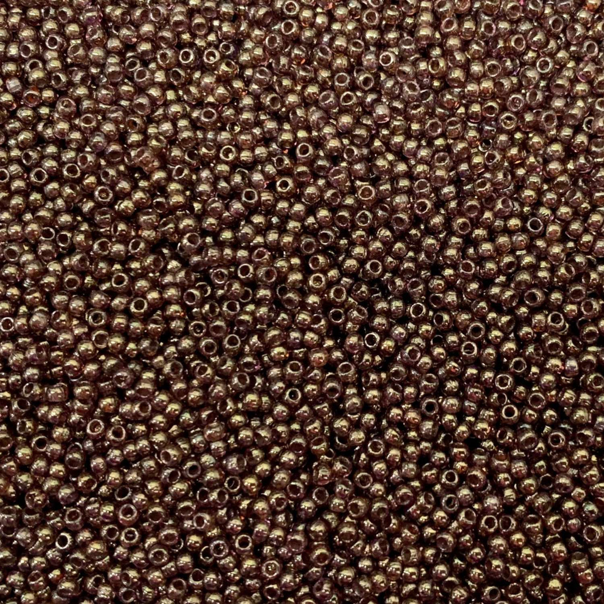 Czech Glass Pressed Seed Beads Opaque Rose Gold Ceramic Look Size 11/0