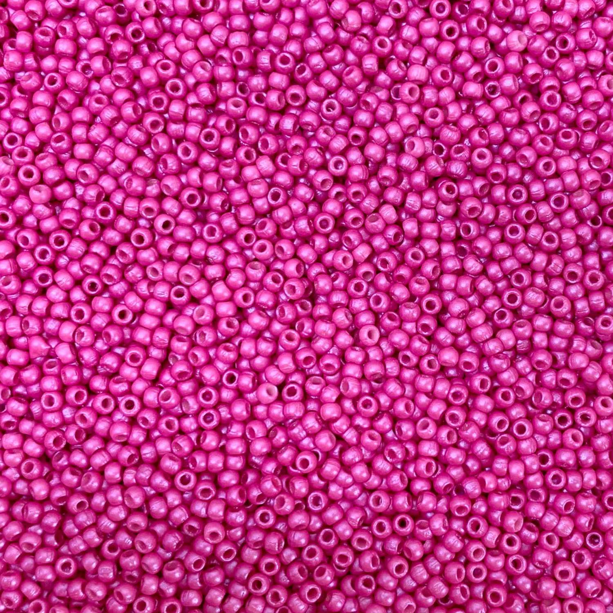 Czech Glass Pressed Seed Beads Tropical Passion Pink Size 11/0