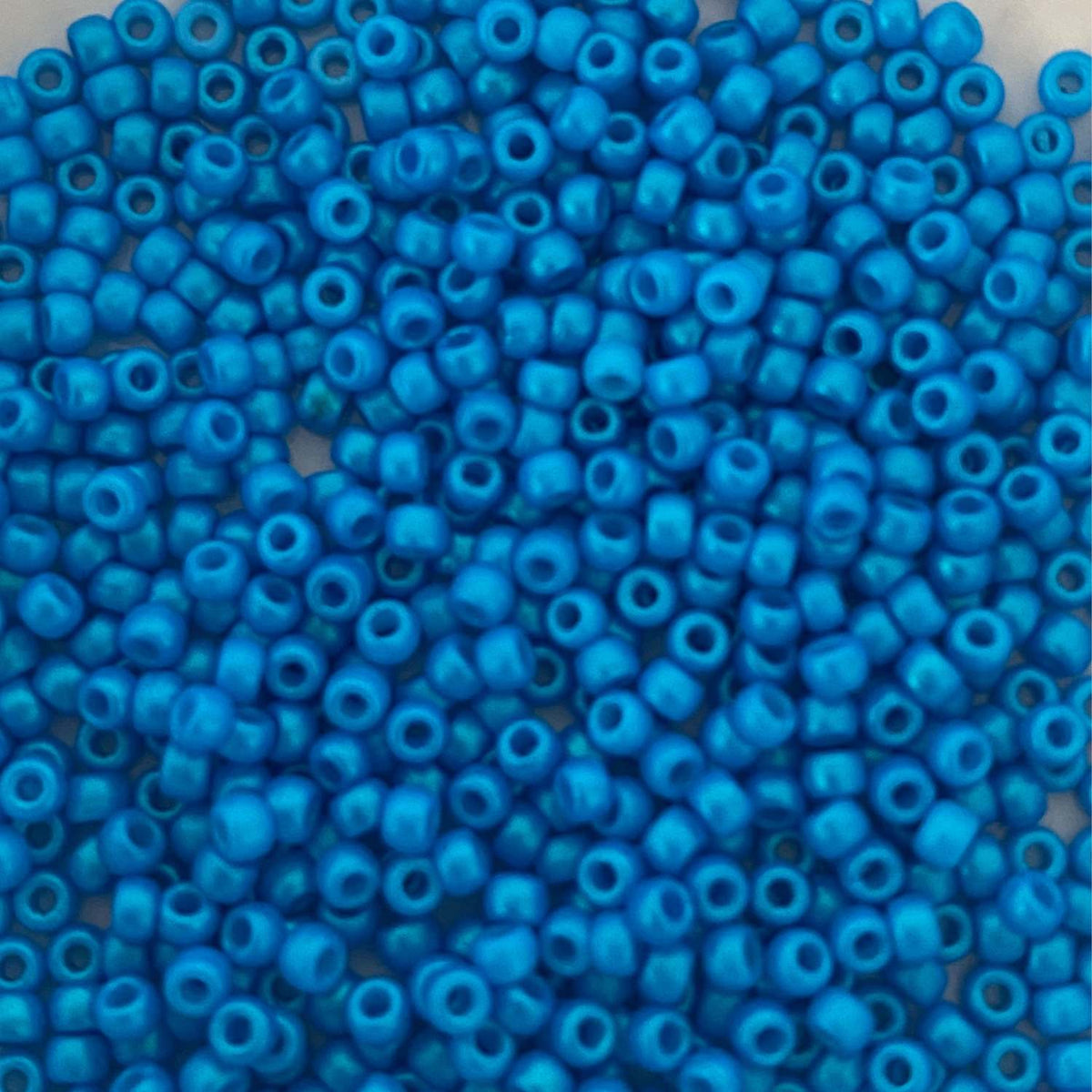 Czech Glass Pressed Seed Beads Tropical Blue Wave Size 11/0