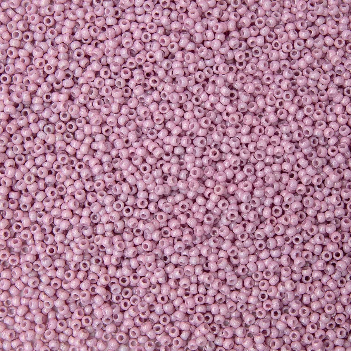 Czech Glass Pressed Seed Beads Chalk Light Rose Luster Size 11/0