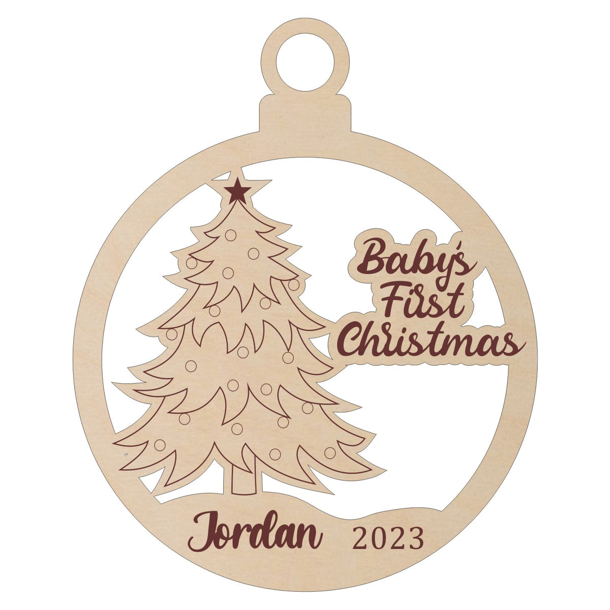 Baby's First Christmas Personalized Ornament