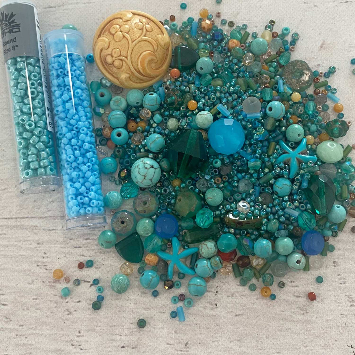 Jewel Loom Beads in Bag Ocean Dreams