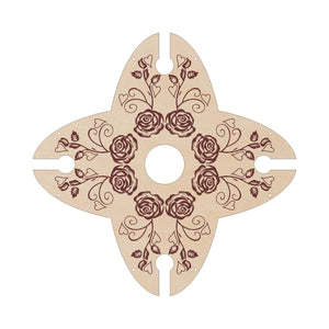 Sustainable Baltic Birch Designer Four Slide Stemware Wine Caddie