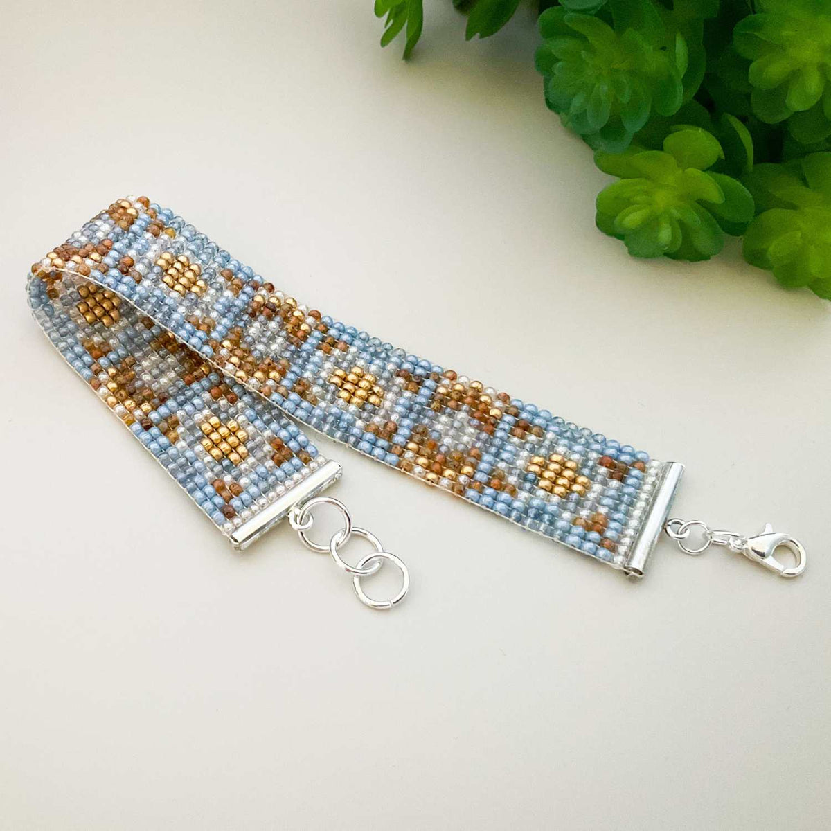 Ski Lodge Bracelet and Earring Pattern PDF's