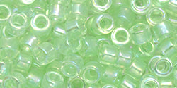 TOHO Round 11/0 Tube 2.5" : Dyed Rainbow Green