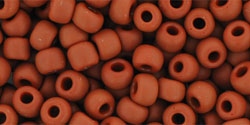 TOHO Round 6/0 Tube 2.5" : Opaque Frosted Terra Cotta