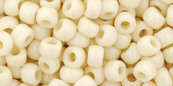 TOHO Seed Beads Round 6/0 Tube 2.5" Opaque Lt Beige