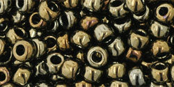 TOHO Seed Beads Round 6/0 Tube 2.5" : Metallic Iris Brown