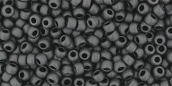 TOHO Seed Beads Round 11/0 Tube 2.5" Matte Charcoal