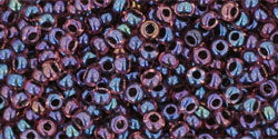 TOHO Seed Beads Round 11/0 Tube 2.5" Inside-Color Luster Lt Amethyst Jet Lined