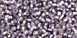 TOHO Round 11/0 Tube 2.5" Silver Lined Tanzanite