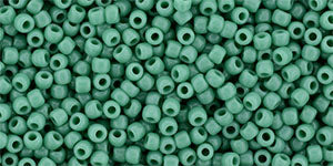 TOHO Seed Beads Round 11/0 Tube 2.5" Opaque Dk Turquoise
