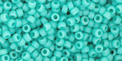 TOHO Round 11/0 Tube 2.5" Opaque Frosted Turquoise