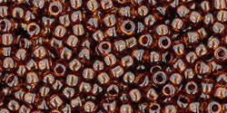 TOHO Seed Beads Round 11/0 Tube 2.5" : Transparent Smokey Topaz