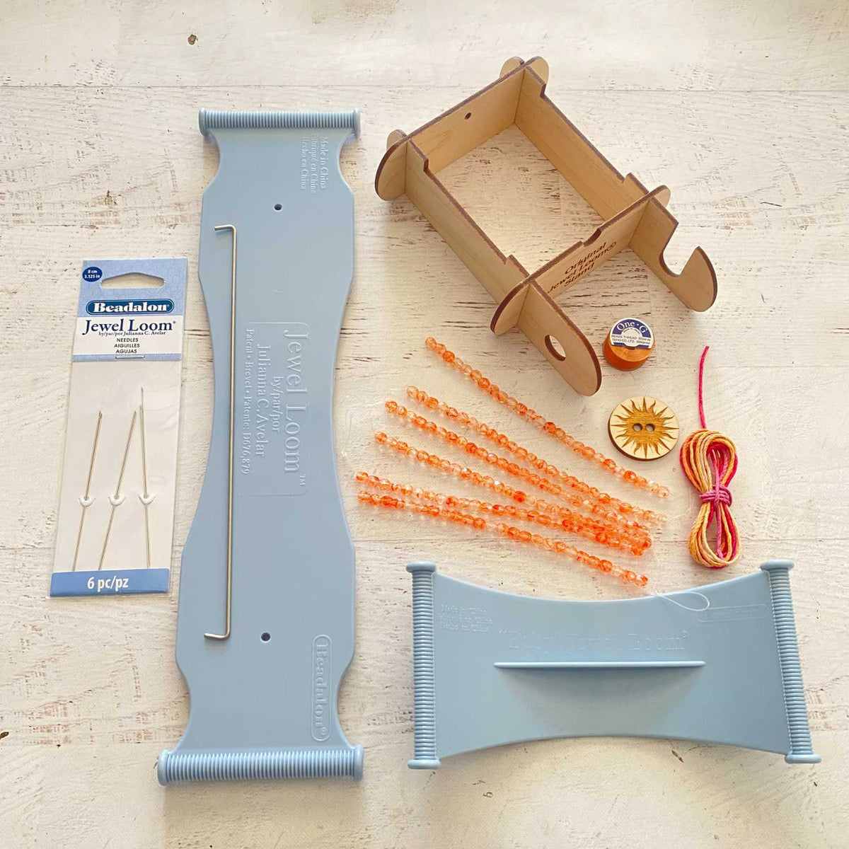 Jewel Loom Bead Loom Ultimate Bracelet Starter Kit with Beading Thread and Stand