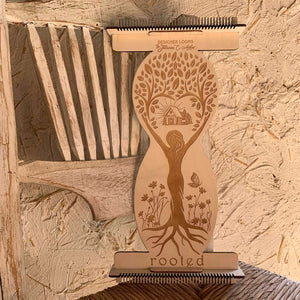 Jewel Loom Upright Wood Weaving Loom Large "ROOTED" Kit