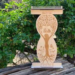 Jewel Loom Upright Wood Weaving Loom Large "ROOTED" Kit