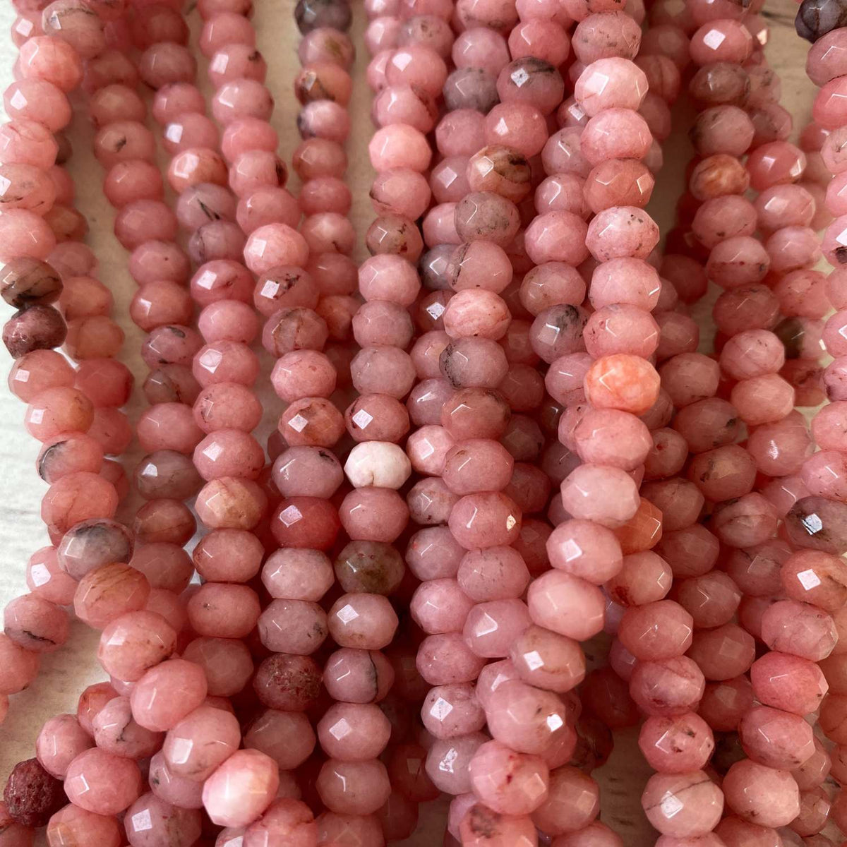 Agate Light Coral Faceted 7mm Gemstone
