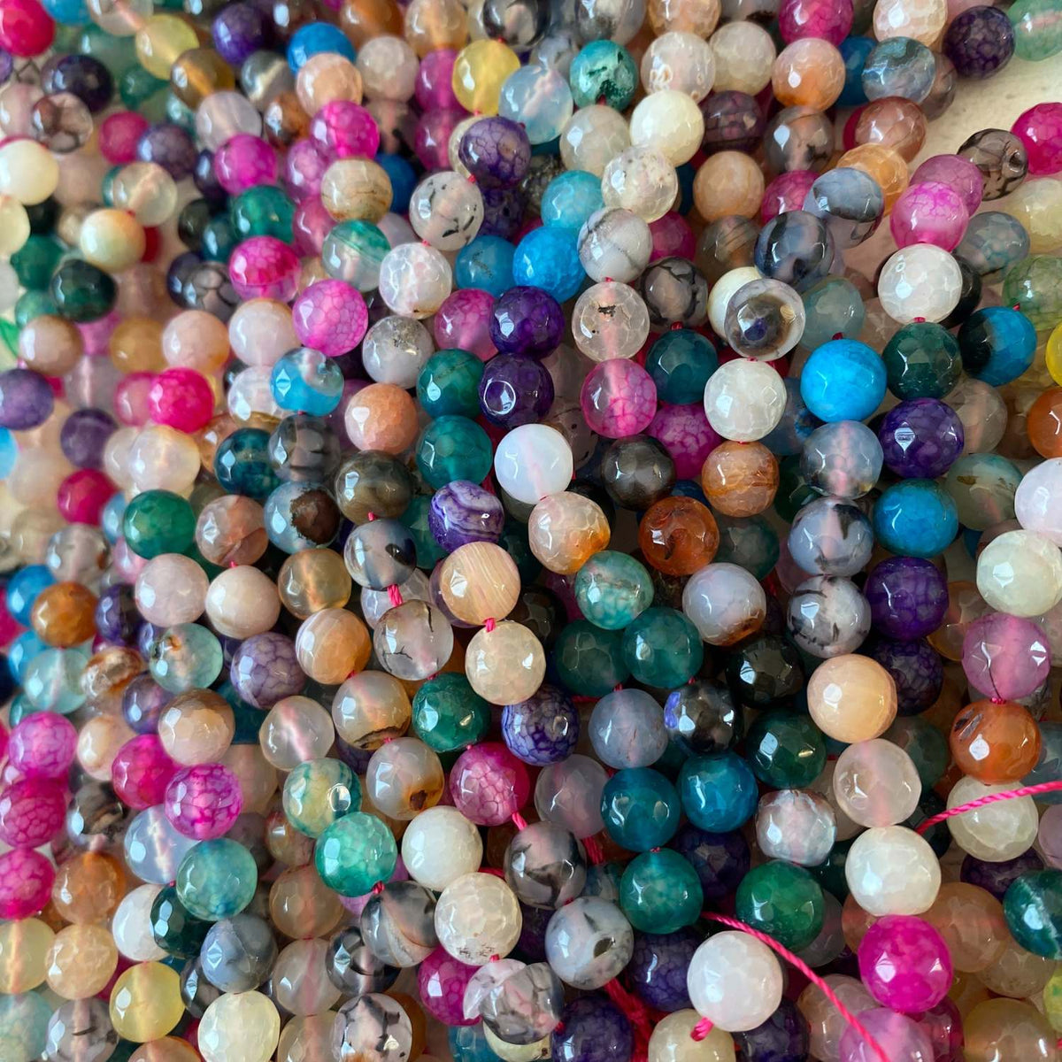 Agate Multi Colored 8mm Gemstone