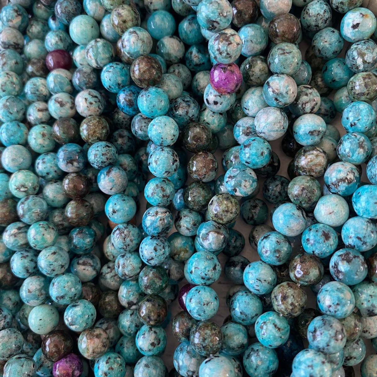 Dyed White Stone Gemstone 8mm