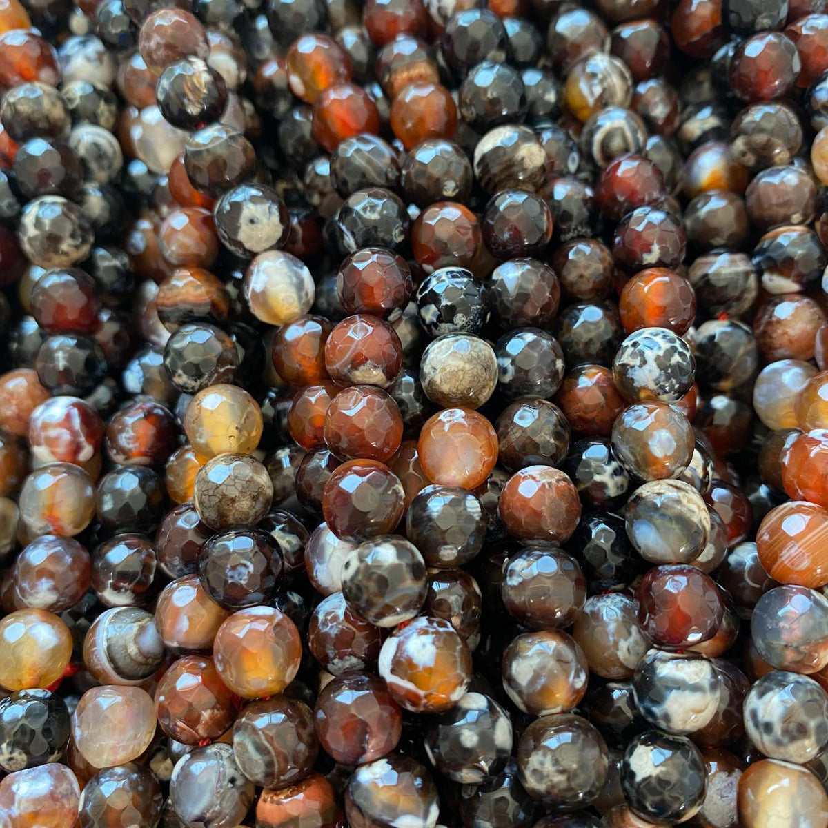 Agate Multi Brown 8mm Gemstone