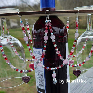 Sustainable Baltic Birch Designer Two Slide Stemware Wine Caddie Grapevine