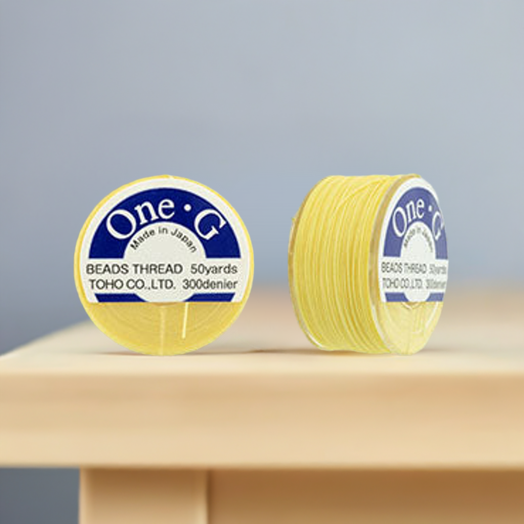 TOHO One-G Beading Thread Nylon 50 Yard Spool Lt Yellow