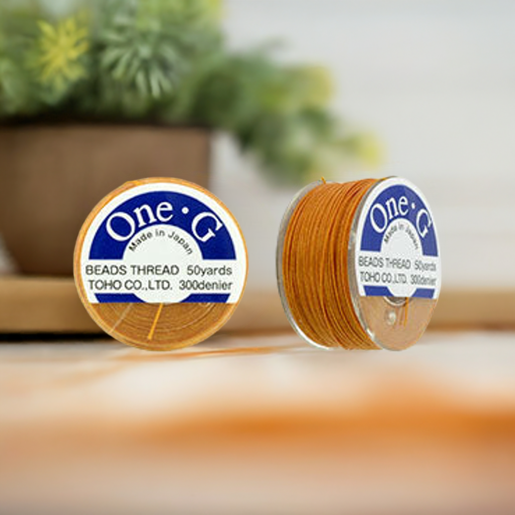 TOHO One-G Beading Thread Nylon 50 Yard Spool Orange