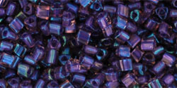 TOHO Seed Beads Round 11/0 Tube 2.5" Inside Color Rainbow Rosalina Opaque Purple Lined
