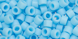 TOHO Seed Beads Round 8/0 Tube 2.5" Opaque Blue Turquoise