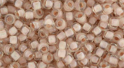 TOHO Round 8/0 Tube 2.5" Lt Topaz Dr Topaz