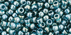 TOHO Round 8/0 Tube 2.5" Transparent Lustered Teal