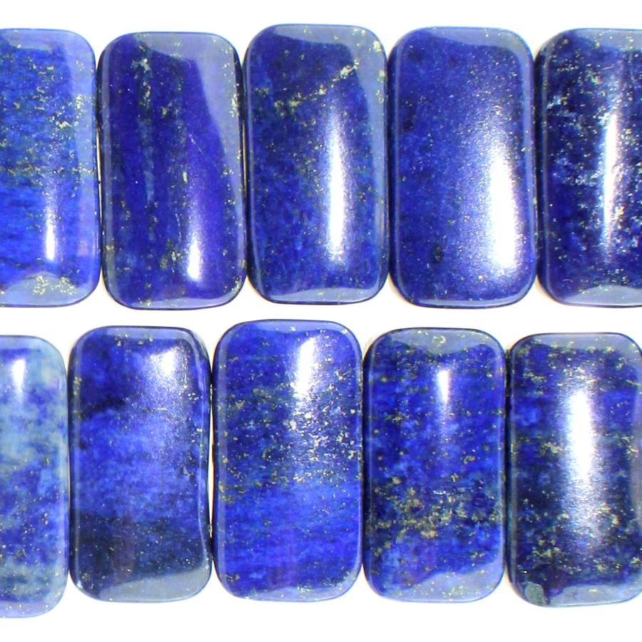 Lapis 10x20mm double drilled 8 inch strand