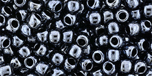 TOHO Round 6/0 Tube 2.5" Metallic Hematite