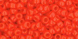 TOHO Round 8/0 Tube 2.5" Opaque Sunset Orange