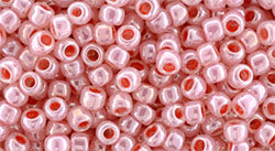 TOHO Seed Beads Round 8/0 Tube 2.5" Ceylon Tomato Soup