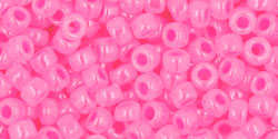 TOHO Seed Beads Round 8/0 Tube 2.5" Ceylon Hot Pink