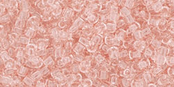 TOHO Round 8/0 Tube 2.5" : Transparent Rosaline