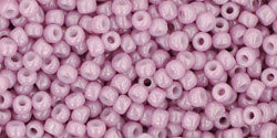 TOHO Seed Beads Round 11/0 Tube 2.5" Opaque Lustered Pale Mauve