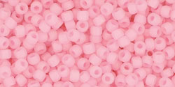 TOHO Round 11/0 Tube 2.5" : Ceylon Frosted Innocent Pink