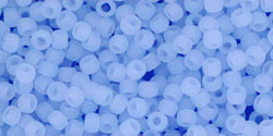 TOHO Seed Beads Round 11/0 Tube 2.5" Ceylon Frosted Glacier
