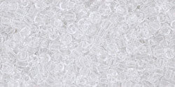 TOHO Seed Beads Round 11/0 Tube 2.5" Transparent Crystal