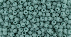 TOHO Seed Beads Round 11/0 Tube 2.5" Semi Glazed Turquoise