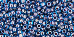 TOHO Seed Beads Round 11/0 Tube 2.5" Inside Color Blue Raspberry