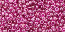 TOHO Seed Beads Round 11/0 Tube 2.5" Inside-Color Lt Amethyst/Fushia Lined